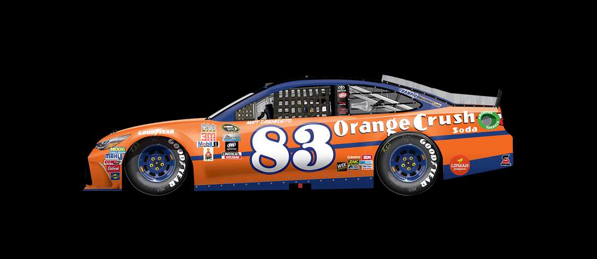 83 matt dibenedetto orange crush 2016 throwback