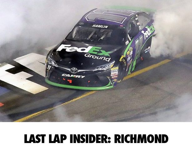 Nascar last lap richmond denny hamlin